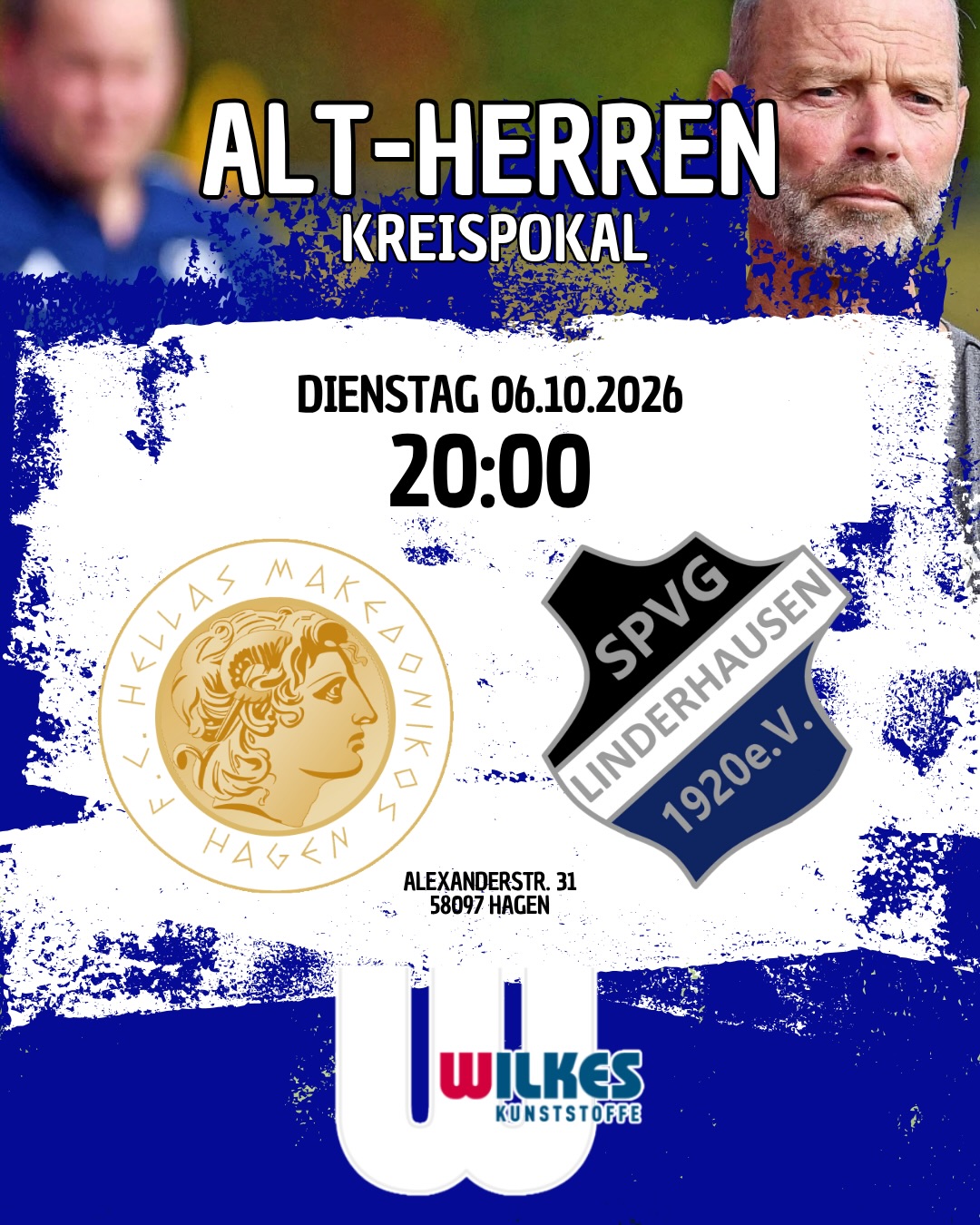 Kreispokal für Alt-Herren und Jugend! Heute Abend sind unsere Alt-Herren im Kreispokal zu Gast bei Hellas Makedonikos Hagen. Anstoß ist um 20 Uhr 🏽Morgen Abend empfängt unsere A-Jugend den TuS Ennepetal. Anstoß ist um 20:00 Uhr an der Rennbahn. 🏽Kommt rum und unterstützt unsere Jungs! 🤍🖤Diese Spiele werden euch von Wilkes Kunststoffe @wilkesgmbh präsentiert. Vielen Dank für eure Unterstützung! 🏽🫱🏼🫲🏿#spvg #linderhausen #kreispokal #ausschwelmfürschwelm