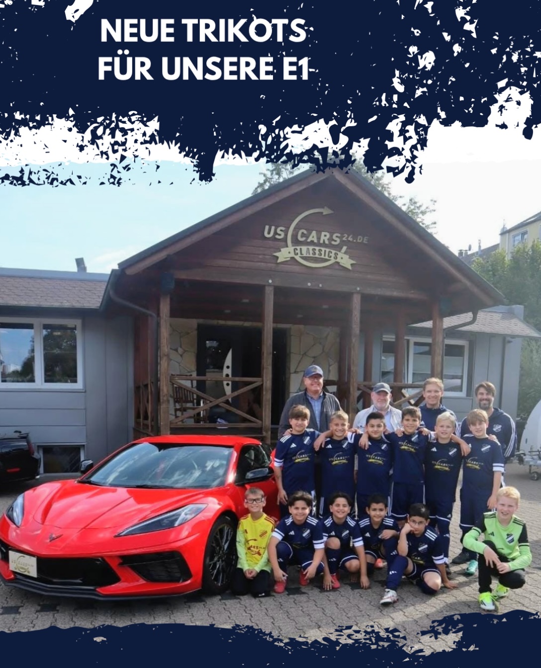 Neue Trikots für unsere E1 🏽Die E1 bedankt sich bei @uscars24 - Classics für die neuen Trikots für die Saison 26/27 🤍🖤